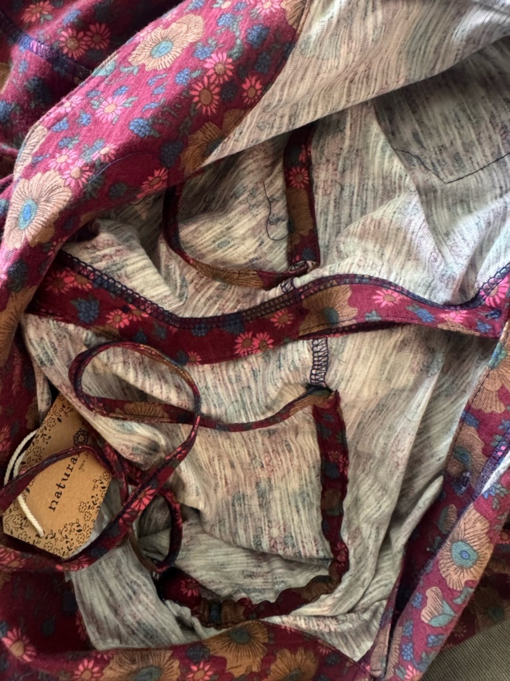 Natural Life Women’s L Christa Maxi Dress Comfort Boho Eclectic Romantic Prarie - Picture 9 of 9